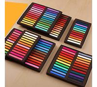 Zerodis Ensemble de Pastels Carrés, 12 24 36 48 Couleurs, Bâtons de Pastel Secs Doux pour Artistes, Couleurs Riches et Vibrantes, Pastels à Craie Non Toxiques pour Fournitures de (36)