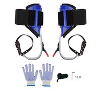 Zerodis Ensemble de Pointes d'escalade d'arbre, équipement d'escalade d'arbre Réglable avec Pédale Antidérapante pour la Cueillette de Fruits des Grimpeurs (Blue)