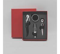 Zerodis Ensemble Ouvre-Vin, Kit de Tire-bouchon en Acier Inoxydable Antirouille avec Boîte-cadeau Exquise, pour les Amateurs de Vin de Bar à Domicile et de Restaurant (rouge)