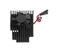 Zerodis Équipement Thermique en Alliage en Alliage en Aluminium avec 3 Ventilateur et Ventilateur de Refroidissement, Ensemble de Refroidisse Thermique à Faible Profil Noir, Temps de Travail Long et