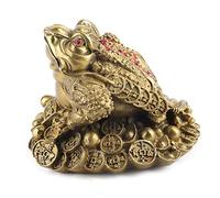 Zerodis Figurines Figurines Statue Chinois Style Style Statues Fortune and Pray Business Prosperous Collection d'art Feng Shui Wealth Lucky Money Decoration (N ° 1 Longueur de 11 cm de Large 9