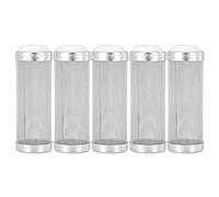 Zerodis Filtre D'aquarium en Maille d'acier Inoxydable, Panier D'entrée d'eau, Couvercle de Protection pour Poissons et Crevettes, Manchon de Filtre (Diamètre intérieur de 12 mm)