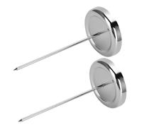 Zerodis Fournitures de Bureau Fourchette de Facture à Pointe Droite en Acier Support de Reçu de Bureau Fourchettes de Ticket de Restaurant Broche de Cheville de Mémo pour les Lieux de Service de