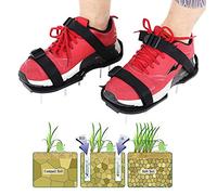 Zerodis Fournitures de Jardinage, Boucle Réglable en Plastique PP, Outil Efficace d'aération de Pelouse pour Jardins et Patios, Chaussures d'aération de Pelouse