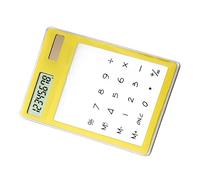 Zerodis Fournitures Scolaires de Base Calculatrice Transparente à écran LCD à Chiffres avec Matériau PS pour Bureau, école, Maison Calculatrice à écran Tactile à énergie Solaire 8 Tactile à énergie