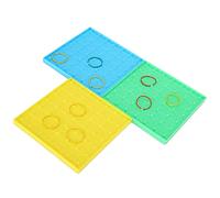 Zerodis Fournitures Scolaires Jouets Planche à Ongles en Plastique avec des Carrés Colorés pour un Apprentissage Imaginatif Idéal pour les Activités en Classe et l'enseignement à Domicile Graphique