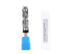 Zerodis Fraise à Affleurer à Compression Hélicoïdale, Queue de 1/4 Pouce | Gabarit de coupe pour le travail du bois, longueur de coupe de 1-1/4 pouces, élimination des copeaux de haut en bas, coupe