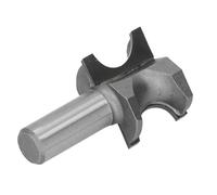 Zerodis Fraise à Nez Arrondi, Acier au Tungstène, Coupe Demi-ronde, Perle de 5/8", Tige de 1/2", Parfaite pour les Projets de Menuiserie et les Machines CNC