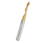 Zerodis Fraises Cutter Acier Rapide M2 Ti plaqué CNC Fraise en Bout avec Grande Flûte à Copeaux pour la Coupe d'aluminium Pur Traitement de Porte et Fenêtre en Alliage d'aluminium Flûte Unique