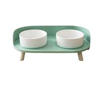 Zerodis Gamelle pour Chien et Chat, Protection du Cou, Mangeoire Amovible pour Animaux de Compagnie, Mangeoire Anti-déversement avec Base en Plastique pour Chats et Chiens, 2 Gamelles (02)