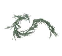 Zerodis Garlandais Artificiels Norfolk Pine, Real Touch Pine Faux Greenery Garland pour Table Mantle Mur de Noël d'hiver Intérieur
