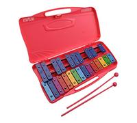 Zerodis Glockenspiel 25 Lames en Aluminium, 2 Maillets avec Étui, pour