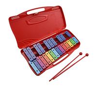 Zerodis Glockenspiel 25 Lames en Aluminium, 2 Maillets avec Étui, pour