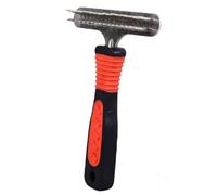 Zerodis Grand Râteau de Toilettage pour Chiens, Placage en Zinc, Réduit les Pertes avec des épingles à Double Rangée pour les Chiens à Fourrure épaisse comme les Golden Retrievers