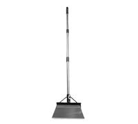 Zerodis Grattoir de Pelle Plate de Jardin, Grattoir de Sol en Acier au Carbone et en Acier Inoxydable avec Poignée Réglable de 63 Pouces, Poteau à 4 Sections, pour l'élimination de la Mousse de