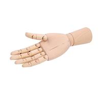Zerodis Gugertree Wood Mannequin Hand avec des Moyens Flexibles pour les Artistes et les étudiants, 7.1-1-pouce de Bois - Modèle-main pour le Croquis, la Peinture et la publicité (Main en bois de