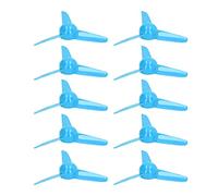Zerodis Hélice à 3 Pales, Hélices de Bateau en Plastique ABS 70 Mm avec Trou de 2 Mm, Lot de 10, Conception Compacte, Installation Facile pour Bateaux Télécommandés, Voitures Jouets, Avions, Mini