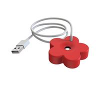 Zerodis Humidificateur USB, Timing Intelligent 8 Heures Protection Portable Small Flower Humidificateur Facile à Utiliser Mini Si Calme pour la Maison Chambre des Enfants Bureau ou (rouge)
