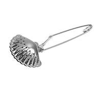 Zerodis Infuseur à thé en Vrac en Acier Inoxydable, Diffuseur de Filtre à Passoire à Feuilles en Forme de Pince à Coquillage Mignon avec Plateau D'égouttage pour Préparer du thé, des