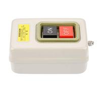 Zerodis Interrupteur à Bouton-poussoir Marche/arrêt 3P Autobloquant 380 V Contrôle de Circuit AC 380 V Durable 3,7 KW Facile à Installer Isolé pour le Contrôle de Moteur et les Applications