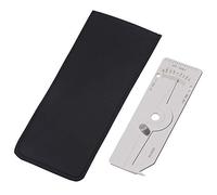 Zerodis Jauge de Soudage Jauge de Soudure en Acier Inoxydable 0 à 1 4 Pouces Graduation Claire pour la Mesure de la porosité de la Hauteur de la Couronne en Contre-dépouille Outil Portable pour les