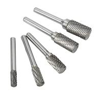Zerodis Jeu de Fraises en Carbure de Lime, Lime Rotative Durable de 6mm, Paquet de 5 pour Outils de Meulage de Surface