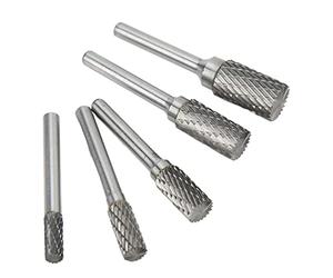 Zerodis Jeu de Fraises en Carbure de Lime, Lime Rotative Durable de 6mm, Paquet de 5 pour Outils de Meulage de Surface