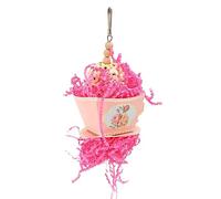 Zerodis Jouet à Croquer à Croquer à la Cage Mentale du Papier écrasé pour Les Oiseaux Légers et Doux pour Les Animaux pour Améliorer L'état Mental (Pink)