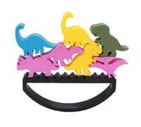 Zerodis Jouet à Empiler de Dinosaures, Jeu D'équilibrage de Dinosaures, Blocs de Construction pour Enfants de 3 à 5 Ans, avec Blocs en Plastique pour Le des Couleurs, Correspondant à la