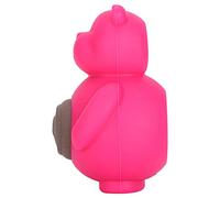 Zerodis Jouet à Mâcher en Silicone pour Chien, Saveur de Bœuf, d'ours, Nettoyage des Dents, Molaire Résistante aux Morsures, avec Grincement et Conception Facile à Nettoyer, pour (Rouge)