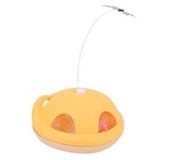 Zerodis Jouet de Flottement de Papillons de Chat avec des Boules Roulantes Jouet de Chaton électrique Automatique avec Une de Teaser Excitante à Entendre Le de Plume