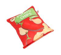 Zerodis Jouet en Peluche pour Chien, Chips de Pommes de Terre, Sac à Collation Interactif à Couinement Doux, Jouet à Mâcher pour Chiens de Petite et Moyenne Taille, Taille Environ 6,7x5,9 Pouces