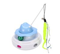 Zerodis Jouet Interactif pour Chat, Balle Rotative Rechargeable avec | Il Se Réveille Lorsque les Chats D’intérieur S’approchent et Taquine Tout Seul, Base Solide Ne Bascule Pas, Cellule de 2000