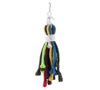 Zerodis Jouet Mordant pour Oiseaux, Jouet à Mâcher en Corde Colorée pour Perroquets, Meulage du Bec et Soulagement du Stress, Idéal pour Les Amazones, Les Gris Africains et Autres Petits Oiseaux