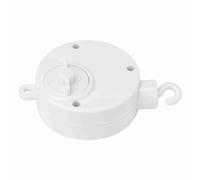 Zerodis Jouets éducatifs d'apprentissage Précoce, Cloche, Boîte à Musique Blanche avec Mécanisme de Remontage, Calme Les Pleurs de bébé et Améliore la Perception Musicale, Berceau Mobile Rotatif