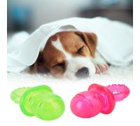 Zerodis Jouets pour Chiens Sucette Jouet de Nettoyage des Dents avec Sondeur intégré pour Petits Chiens Moyens Formation de Dentition Jouer 2 Pièces Jouets à Mâcher pour Chien Chiot