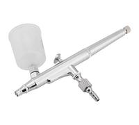 Zerodis Kit Aérographe à Double Action Pistolet Peinture Professionnel Outil pour Arts Maquillage Tatouages Temporaires Décoration pour Gâteaux(0.5mm)