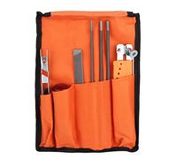 Zerodis Kit d'affûtage de Tronçonneuse Kit d'affûtage de Scie à Chaîne en Métal Ensemble 'Outils de Lime 10 Pièces Entretien de la Barre de Guidage Portable Plusieurs Tailles de Limes pour Les