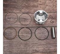 Zerodis Kit d'assemblage de Piston de Générateur de Remplacement en Aluminium pour 170F GX210 2,8 X 1,9 Pouces avec Anneaux Ressorts à Broches pour la Réparation de Moteurs d'aquaculture