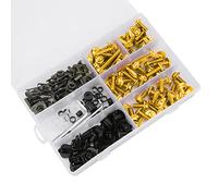 Zerodis Kit de Boulons de Carénage de Moto, Ensemble de Fixations en ABS et Aluminium M5 M6 197 Pièces pour les Pilotes de Panneaux de Carrosserie de Pare-brise, Remplace les Vis Mixtes, Comprend