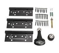 Zerodis Kit de Charnière de Porte de 12,7 Cm avec Butée Magnétique, Charnière Robuste en Acier au Manganèse de qualité Supérieure, Rotation Silencieuse à 360° pour Portes de Chambre et de Maison