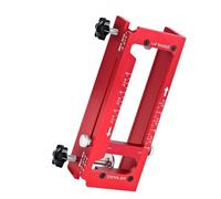 Zerodis Kit de Gabarit de Mortaisage de Charnière en Aluminium, Gabarit de Routeur Réglable pour Portes avec Jauge de Profondeur de Précision, S'adapte aux Charnières de 2,5 à 5 Pouces