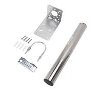 Zerodis Kit de Montage , Support sur Poteau en Fer Robuste avec Outils D'installation pour Antenne Parabolique au Sol sur Mur de Toit
