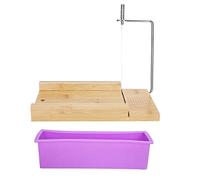 Zerodis Kit de -Savon avec Moule en Bois et Doublure en Silicone 900 Ml, Précise à l'échelle de 0,2 à 2 Pouces de 40 à 428 °F pour le Savon Fait à la Main, le Pain, le Gâteau, la Bougie,