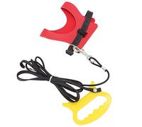 Zerodis Laisse de Vol pour Perroquet avec Cordon élastique, S'étire Deux Fois en Cuir Artificiel, Facile à Nettoyer, pour Oiseaux, Perruches, Calopsittes, Conures, Petits Animaux (Rouge)