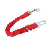 Zerodis Laisse Rétractable Robuste pour Chien, Laisse élastique, Corde de Traction pour Chien avec Fils Réfléchissants et Bandes élastiques Haute Tension pour la Randonnée, Le Camping, (Rouge)