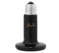 Zerodis Lampe Chauffante Infrarouge Céramique Ampoule Emetteur de Chaleur pour Animalerie Reptiles et Amphibiens Ampoule Chauffante Tortue(75W)