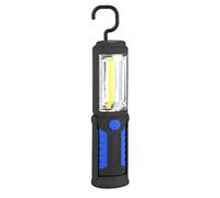 Zerodis Lampe de Travail LED Rechargeable avec Magnétique Lampe de Torches 2200mAh COB Lampe d'inspection de LED 650Lm 3W pour Auto Garage Atelier Camping Bricolage (Bleu)