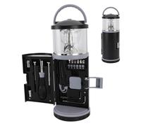 Zerodis Lanterne de Camping LED Portable avec Trousse à Outils, Poignée Ergonomique à Lumière Rouge Blanche Alimentée par Batterie pour une Utilisation Intérieure et Extérieure