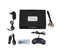 Zerodis Lecteur DVD portable Rotatif 9 pouces Portable LCD Widescreen Lecteur DVD Vidéo Radio FM Jeu SD USB AV CD Prise EU